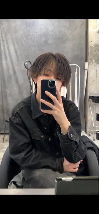 カラー パーマ ヘアアレンジ メンズ fifth park 六反穂 龍介のヘアスタイル