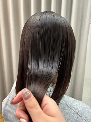 ミディアム 🤍美髪縮毛/髪質 改善/池上夏凜🤍のヘアスタイル
