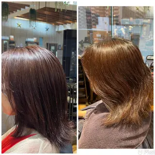 カラー バヤラー バイガルマーのヘアスタイル