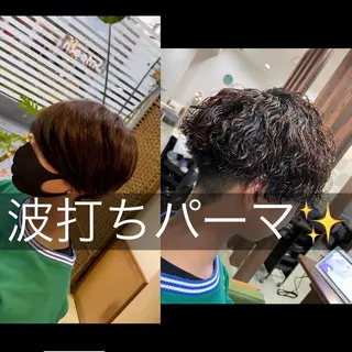 ミディアム パーマ メンズ 堤太志 メンズパーマ特化のヘアスタイル