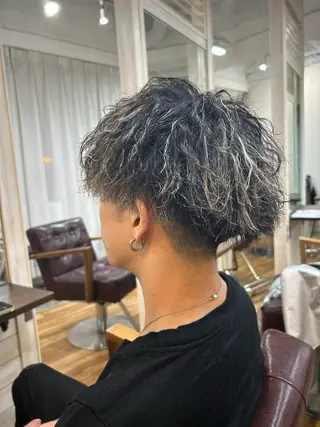 ショート パーマ メンズ メンズパーマ 髪質改善☆有馬のヘアスタイル