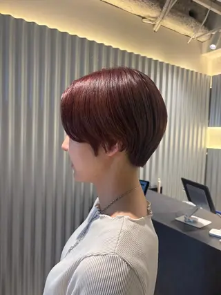 ショート カラー ヘアアレンジ 押切 響　のヘアスタイル