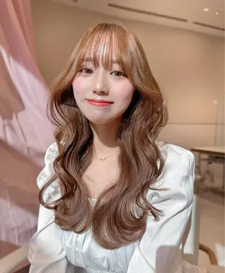 セミロング カラー 韓国ヘア/レイヤー/ 顔まわり/りょーとのヘアスタイル