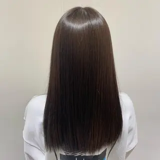 セミロング カラー 髪質改善 西村優作のヘアスタイル