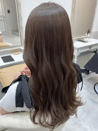 ロング カラー 縮毛矯正×艶カラー /中村勇太のヘアスタイル