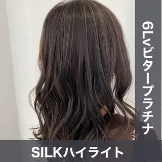 セミロング カラー ブリーチなし✨艶髪 カラー𓃲YAGIのヘアスタイル