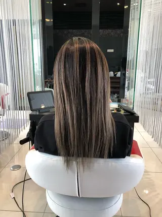 セミロング カラー 大塚 貴之のヘアスタイル