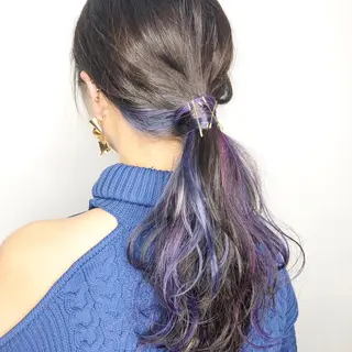 セミロング カラーモデル募集中 美容室ハピスのヘアスタイル