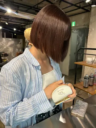 ショート カラー 【縮毛矯正ブリーチ】 MANATO🌈のヘアスタイル