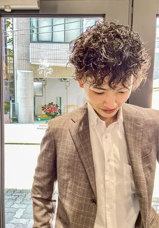 ショート パーマ メンズ 💈圧倒的メンズ特化 DAITO💈のヘアスタイル