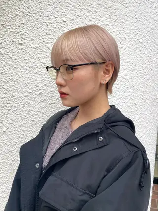 ショート カラー 髪質改善・縮毛・ 艶髪カラー　Maruのヘアスタイル