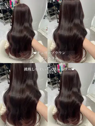 ロング カラー 𝑹𝒊𝒉𝒐🎀 名駅/大人韓国ヘアのヘアスタイル