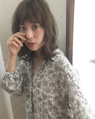 ミディアム カラー 店長 ✂️ムラカミ キラリのヘアスタイル