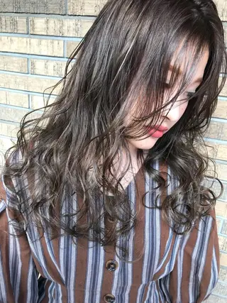ロング カラー 横浜🍒ルーツカラー エクステ/RIEのヘアスタイル