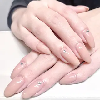 ネイル kazane長さだし フィルイン持ち込みのネイルデザイン