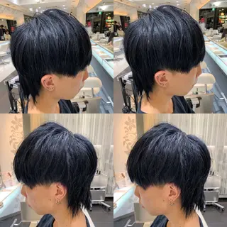 ショート カラー メンズ 赤み消しカラー /透明感カラー 上長のヘアスタイル