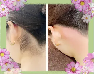カラー パーマ ヘアアレンジ マツエク・マツパ 河上★うなじや首回り Wax脱毛が得意ですのエステ・リラクイメージ