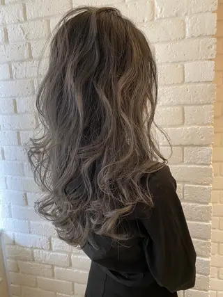 ロング カラー 杉田 健太のヘアスタイル