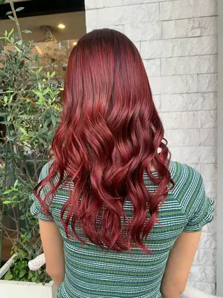 ロング カラー 川﨑 真歩のヘアスタイル