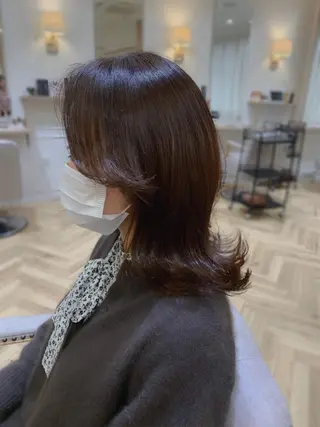 ミディアム 大人韓国ヘア🎀 しょうこLuanaのヘアスタイル