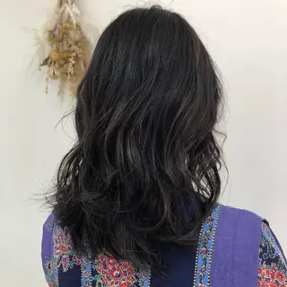 セミロング カラー 【髪質改善】 梅田　聡のヘアスタイル