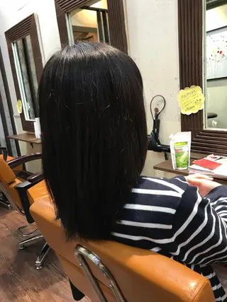 セミロング 木村 瞬のヘアスタイル