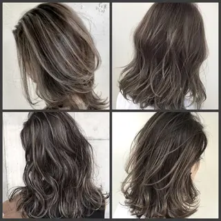 ミディアム カラー 青木 茂樹⭐️ 透明感カラーのヘアスタイル