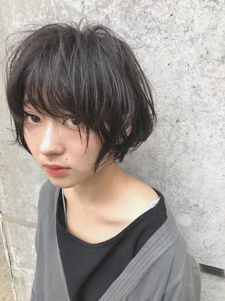 ショート ショート/ボブ /パーマ🌿柏原良亮のヘアスタイル