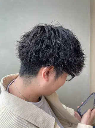 パーマ メンズ ANGELICA 山﨑匠真のヘアスタイル