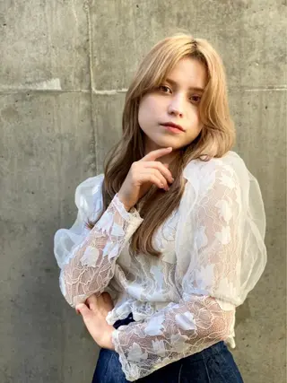ロング カラー 艶美髪マスター 店長✂︎YUKKEのヘアスタイル