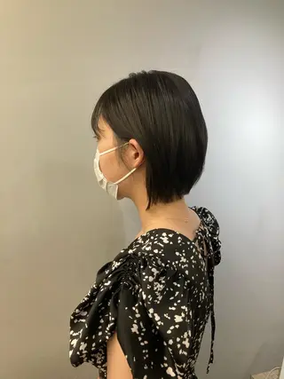 ショート ブリーチ&似合せボブ 田中寛十のヘアスタイル