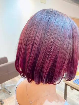 ミディアム カラー 吉田 聡一のヘアスタイル