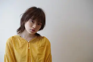 ミディアム カラー パーマ ヘアアレンジ メンズ キッズ ネイル マツエク・マツパ 藤井 仁紀のヘアスタイル