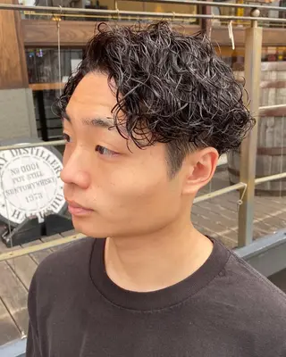 パーマ メンズ 年間2000名担当◎ パーマ職人/仲原佑樹のヘアスタイル