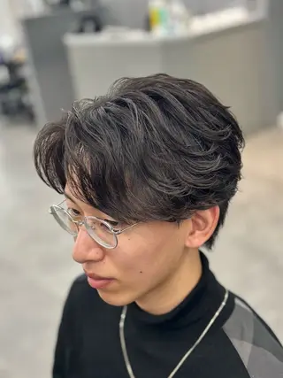 パーマ メンズ 【ØVARL】🦁 メンズパーマ/レオのヘアスタイル