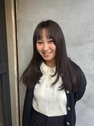 ロング カラー ボブ/可愛いスタイル ⠀ゆらのヘアスタイル