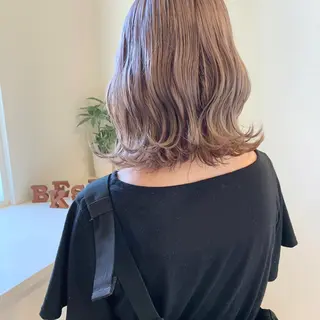 ミディアム カラー 清水 亮太／赤み消しカラーのヘアスタイル