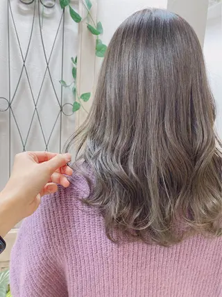 ロング カラー 似合わせまつパ× 透け感カラー/ゆりのマツエク・マツパデザイン