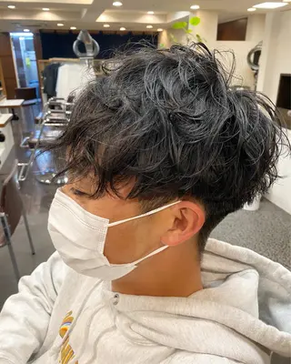 ショート パーマ メンズ TELA HAIR 岩槻 高梨のヘアスタイル