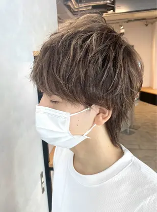 カラー ヘアアレンジ メンズ 🧸ブリーチ特化/前 髪/しょうじりか🎀のヘアスタイル