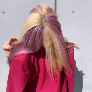 ミディアム カラー 花香竜太/エクステ /ハイトーンカラーのヘアスタイル