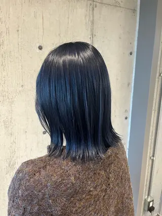 ミディアム カラー ヘアアレンジ ボブ×艶カラー 特化・リクト💥のヘアスタイル