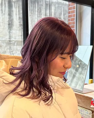 ミディアム 神田 姫奈のヘアスタイル