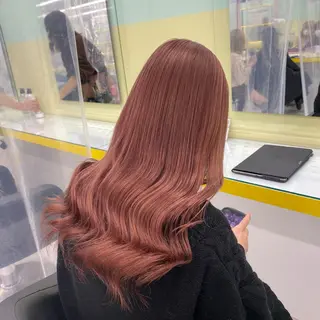 セミロング カラー ヘアアレンジ mai🍑暖色カラー /レイヤー💖のヘアスタイル