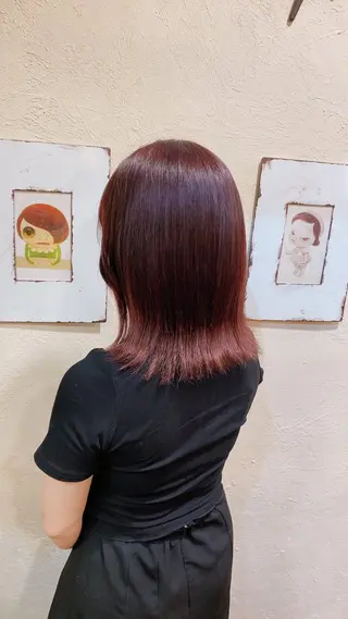 ミディアム カラー 美容室aroe🌱 REINAのヘアスタイル
