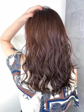 セミロング カラー _WHITE 高槻のヘアスタイル