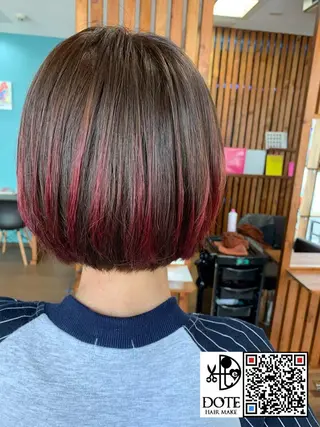 ミディアム カラー 薬師寺 優のヘアスタイル