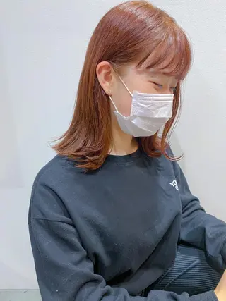 カラー ボブ/くびれショート モデル募集中cocoのヘアスタイル