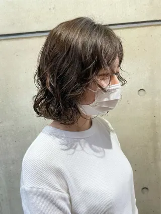 ミディアム パーマ 銀座No.1髪質改善 縮毛矯正/本木のヘアスタイル