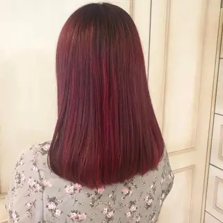 ミディアム カラー 透明感カラー 古山 結季🌙🖤のヘアスタイル